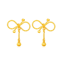 喜又喜 小情结黄金项链 足金999耳钉系列