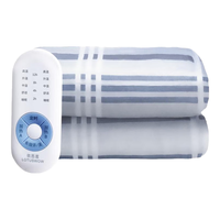 依思莲电热毯单双人宽1.8/1.5/1.2/0.9米定时除螨电褥子高温自动断电 双人独立控温【定时调温排潮】2.0*1.8米 无纺布