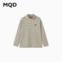 马骑顿(MQD)MQD男大童冬季内搭条纹半高领保暖T恤内衣