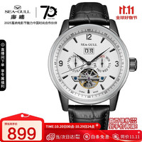 SEA-GULL 海鸥 巨匠系列 44毫米自动上链腕表 219.328 白盘银圈款