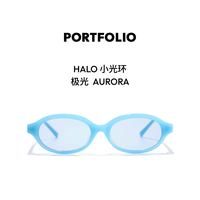 HALO PORTFOLIO出界 小光环HALO多巴胺太阳彩色墨镜椭圆镜框防晒遮阳