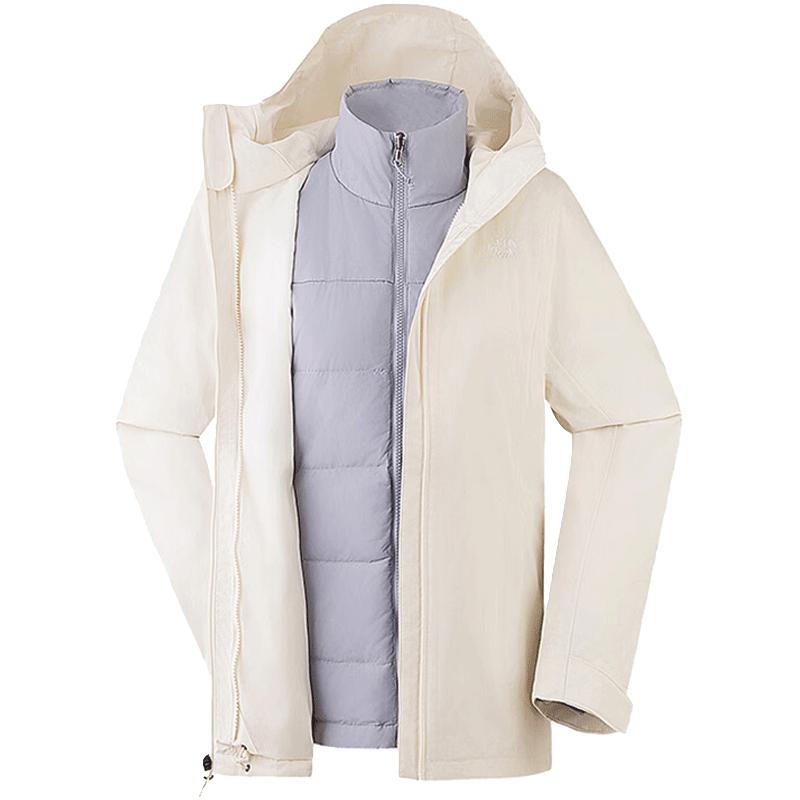 北面（The North Face）25秋冬冲锋衣女户外550蓬鹅绒内胆防水透气三合一外套8GK6 EI51 S 女性