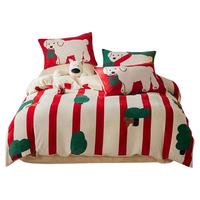 多喜爱 自由无拘平安喜乐暖绒加厚秋冬保暖三四件套