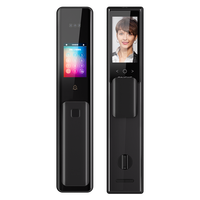 青稞 双屏智能门锁可视猫眼智能锁人脸掌静脉指纹锁家用密码锁C7