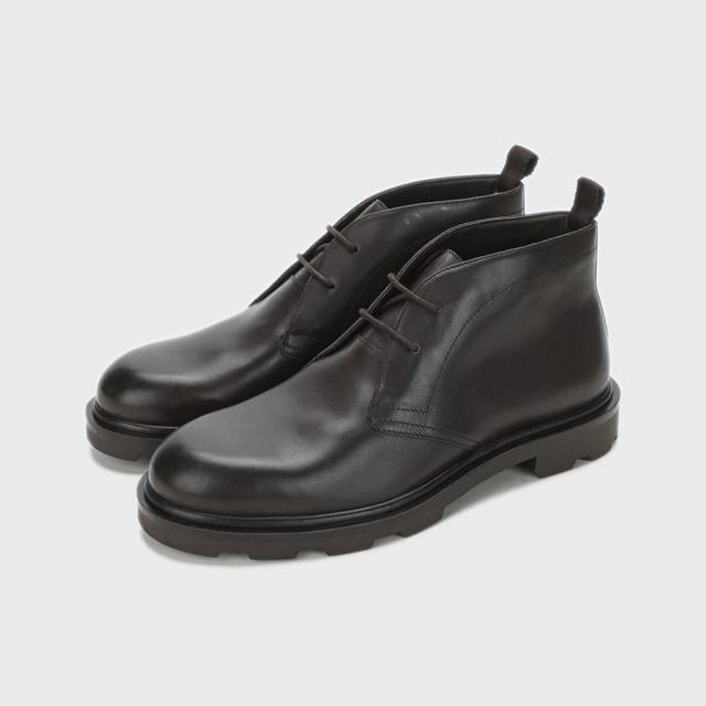 Massimo Dutti 男靴沙漠鞋平底圆头短靴百搭系带厚底骑士靴马丁靴