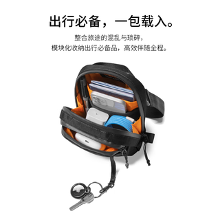  tomtoc 防水 斜挎包  砂岩棕