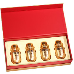 国台 坛储封坛老酒 53度大曲酱香型白酒 坤沙酒 53度 100mL 4坛 坛储·曜金坛小酒礼盒