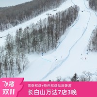 【双11】长白山万达7店3晚连住含早+雪季权益+特色权益品