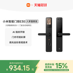 小米 Xiaomi XMZNMST11LK 智能门锁 E30 大屏猫眼版