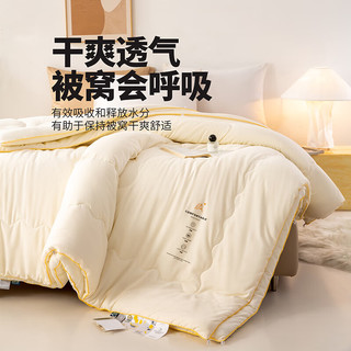 晚安家纺加厚保暖子母被大豆纤维冬被二合一被子春秋被被芯抑菌被