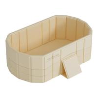 格威奈 泡澡桶大人折叠浴缸成人浴桶折叠盆洗澡桶家用婴儿童游泳超大保温 1.2m 流光金