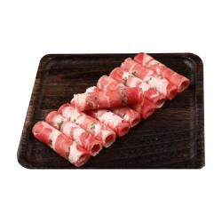 科尔沁 内蒙古特产国产沙葱肥牛卷1斤 牛肉卷涮火锅食材 清真牛肉生鲜 500g 袋装