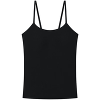 ubras无尺码清新去异味轻薄吊带背心女免穿文胸透气打底内衣女 吊带款-香提紫 无尺码