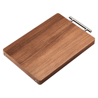 四季沐歌（MICOE）金檀木整木菜板 百年龄抗菌双面家用切菜案板砧板抗菌实木菜板 【加厚】乌檀木36*24*2.5cm 不锈钢+木质