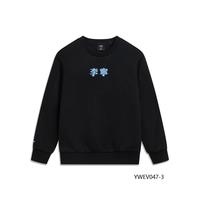 李宁 LI-NING儿童卫衣加绒款黑色047-3 3岁、4岁、5岁、6岁、7岁、8岁、9岁、10岁、11岁、12岁