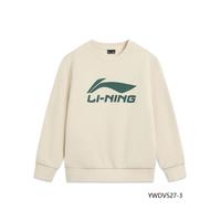 李宁 LI-NING儿童卫衣加绒款沙丘卡其527-3 120cm