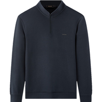 雅戈尔T恤男双面莫代尔混纺面料拉链套头针织衫深灰VWWY539958CBA 2XL