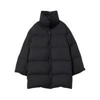 初棉【小火炉】初棉90白鹅绒立领羽绒服冬季宽袖设计一手长翻领面包服