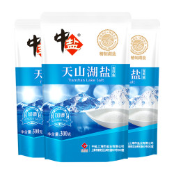 中盐 加碘天山湖盐 300g*3包 食用盐