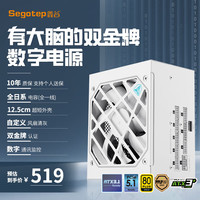 鑫谷 数智DM-850G冰山版电源（白色12.5cm短尺寸/全日系电容/ATX3+/10年保/额定850W）