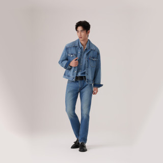 Levi's 巴恩风美式翻领时尚休闲夹克外套 深蓝