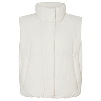 MO&Co.【active系列】羽绒服马甲90鹅绒抽绳短兜量MBE4EIN022 米白色 XS