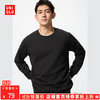UNIQLO 优衣库 男装/男女同款柔软圆领T恤/休闲长袖上衣479783 09 黑色 M /170/92A