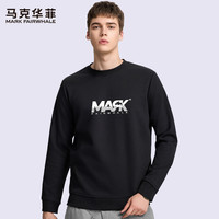  MARK FAIRWHALE/马克华菲 柔软亲肤 男士卫衣  MK6602黑色 L