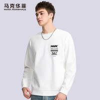 马克华菲重磅卫衣潮牌高级感男款上衣男柔软亲肤设计感套头衫 MK6603白色 L