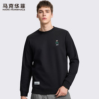 马克华菲重磅卫衣潮牌高级感男款上衣男柔软亲肤设计感套头衫 MK6610黑色 3XL