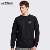 马克华菲重磅卫衣潮牌高级感男款上衣男柔软亲肤设计感套头衫 MK6611黑色 5XL