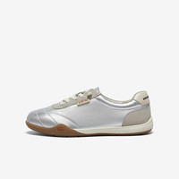 Bata休闲鞋女羊皮德训舒适百搭开车鞋AVB05AM5 银灰 35