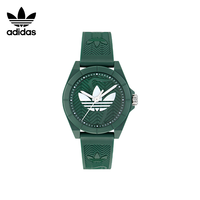 移动端：adidas 阿迪达斯 三叶草系列 中性防水运动手表 AOST25033 黑色