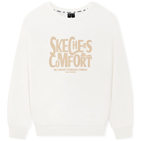 斯凯奇(Skechers)中性秋冬季加绒保温套头卫衣L325U040 棉花糖白 XL