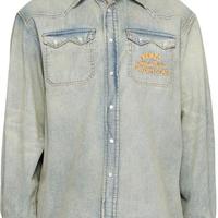 KENZO Blue Kenzo Paris VERDY Edition Drawn Varsity Denim Shirt