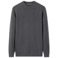 雅戈尔（YOUNGOR）毛衫男士全羊毛半高领羊毛衫80支全羊毛织物温暖舒适 深灰 L 105cm （145-165斤）