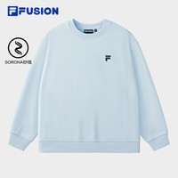 FILA FUSION斐乐潮牌款套头加绒卫衣 浮沉蓝-LB 165/88A/S