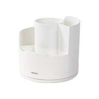 得力（deli）旋转收纳笔筒 桌面文具办公分格收纳手机支架附贴纸 白色PK414 360°旋转笔筒【白色】 1 旋转笔筒（手机支架）-白色

缩减后商品名称：
得力（deli）旋转收纳笔筒 桌面文具办公分格收纳手机支架附贴纸 白色 PK414 360°旋转笔筒