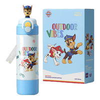 汪汪队立大功儿童保温杯幼儿园吸管水杯男女孩水壶双饮杯 【带杯套】汪汪队保温杯-阿奇