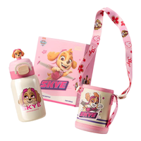 汪汪队立大功儿童保温杯幼儿园吸管水杯男女孩水壶双饮杯 【含杯套】316双饮保温杯-天天