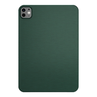 CONGA适用苹果iPad Pro【11寸】2024款保护套凯夫拉芳纶纤维平板壳商务超薄硬壳防摔防指纹全包王子绿