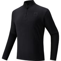 安踏P绒长T丨Polartec半拉链抓绒衣男士摇粒绒长袖针织衫 (Polartec抓绒)基础黑-2 3XL