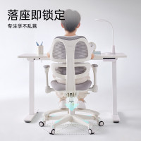 护童 儿童学习椅写字椅家用可升降调节靠背座椅升降椅儿童人体工程学椅 G501椰子灰