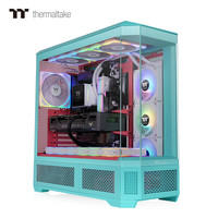 Thermaltake(Tt)光透 View 600 TG 机箱水冷电脑主机(支持E-ATX/支持360水冷/Type-C) 薄荷草莓