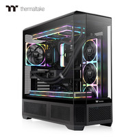 Thermaltake(Tt)光透 View 600 TG 机箱水冷电脑主机 支持E-ATX 支持360水冷 Type-C 黑色
