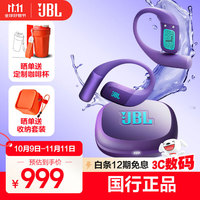 JBL Endurance Zone 真无线挂耳式蓝牙耳机 波斯紫