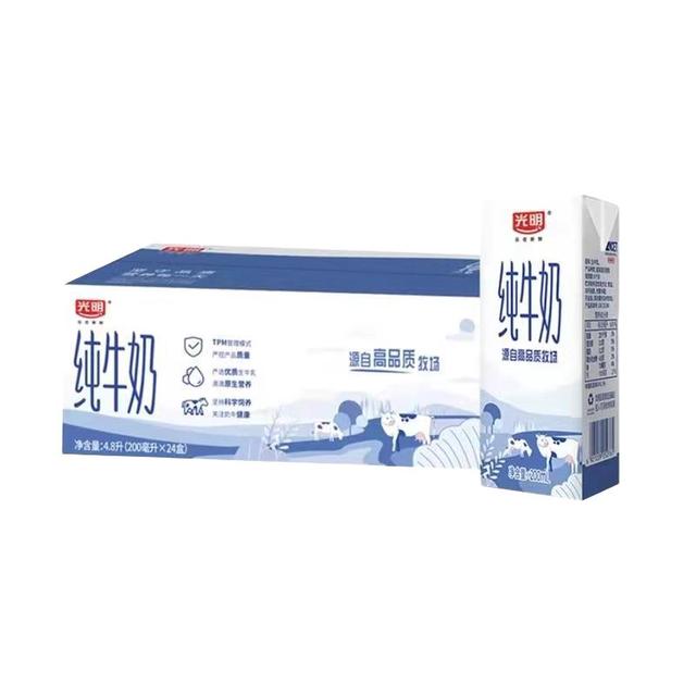88VIP：光明 纯牛奶 200ml*24盒