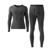 蕉内热皮701+秋衣秋裤男女士保暖内衣套装7A抗菌防静电含羊毛保温秋冬 羊深灰 M