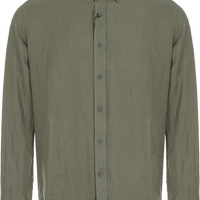 Massimo Dutti 男式极简纯色轻商务正装通勤百搭长袖翻领衬衫