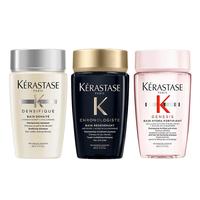 KÉRASTASE 卡诗 KERASTASE卡诗黑钻+白金+元气姜洗发水套装80ml*3中样旅行装